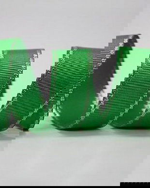 K0411 - (9m) Panglica ripsata/grosgrain, aspect matasos, margine argintie, diferite culori si dimensiuni
