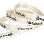 K0409 - (4,5m) Panglica satinata, ivoire, "Handmade", 10mm
