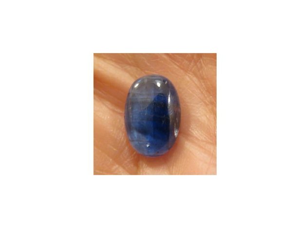 Inel delicat din Argint 925 si Kianit - IN562 - Inel albastru oval, inel pietre semipretioase