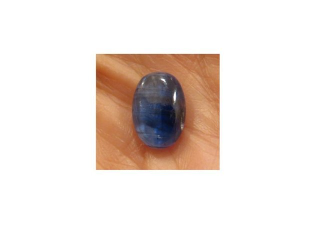 Inel delicat din Argint 925 si Kianit - IN562 - Inel albastru oval, inel pietre semipretioase
