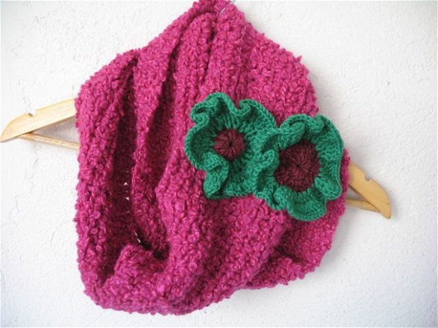 Fular/sal circular tricotat