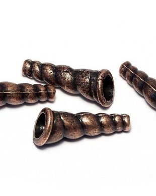 Capacel metalic, cupru, 22x9 mm