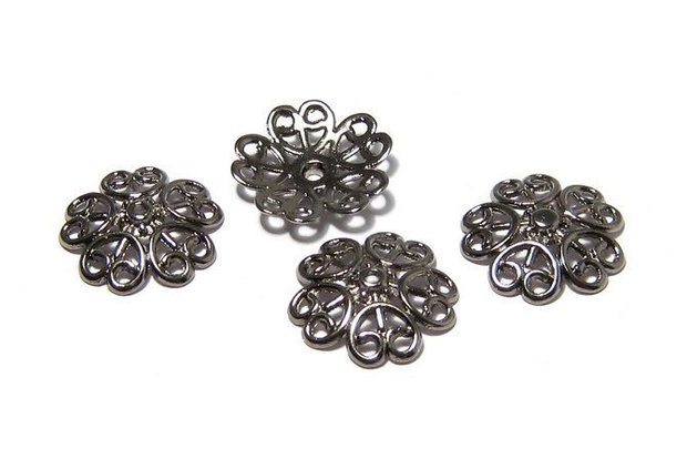 Capacel metalic, gunmetal, 18x4 mm