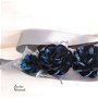 Brau/Cordon cu flori textile/Curea turcoaz