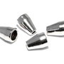 Capacel metalic, argintiu antichizat, 11x8 mm