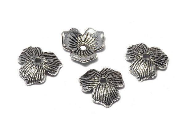 Capacel metalic, argintiu antichizat, 11x2.5 mm