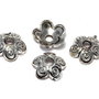 Capacel metalic, argintiu antichizat, 10x3.5 mm