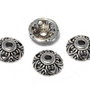 Capacel metalic, argintiu antichizat, 10x3 mm