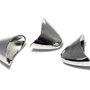 Capacel metalic, argintiu antichizat, 14x20x12 mm