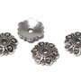 Capacel metalic, argintiu antichizat, 13x3 mm