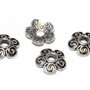 Capacel metalic, argintiu antichizat, 12x3 mm