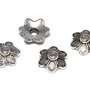 Capacel metalic, argintiu antichizat, 9x3 mm