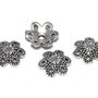 Capacel metalic, argintiu antichizat, 9x3 mm