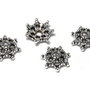 Capacel metalic, argintiu antichizat, 9x3 mm