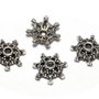 Capacel metalic, argintiu antichizat, 9.5x3 mm