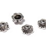 Capacel metalic, argintiu antichizat, 7x3 mm