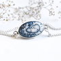 Bratara Opal dendritic  si lantisoare placate cu argint