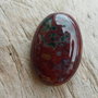 Cabochon brecciated jasper, 28x20 mm