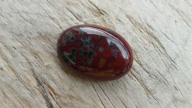 Cabochon brecciated jasper, 28x20 mm