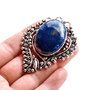 Pandant masiv cu  Lapis Lazuli in rama argintata