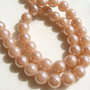 Sirag din perle de sticla de 10 mm - nude perlat - 72 bucati - fara inchizatoare