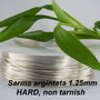 Sarma argintata 1.25mm, HARD, non tarnish (1)
