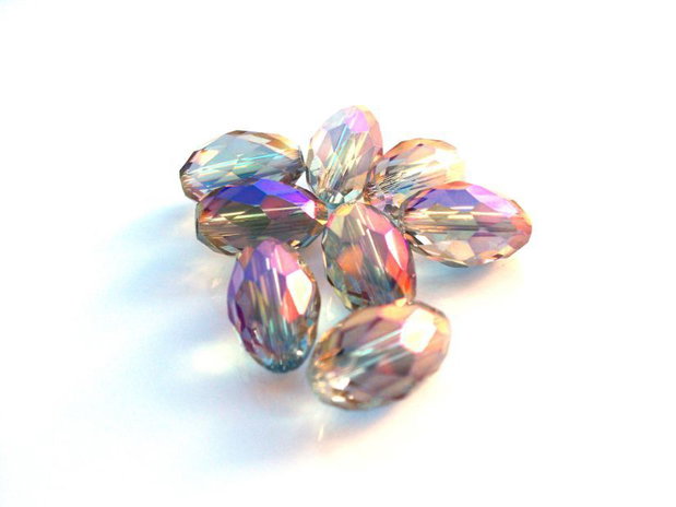 Margele fatetate cristal glass