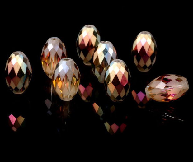 Margele fatetate cristal glass