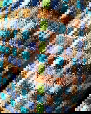 fular pufos multicolor