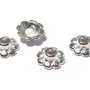 Capacel metalic, argintiu, 8x3 mm