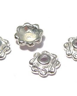 Capacel metalic, argintiu, 7x2.5 mm