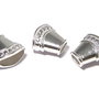 Capacel metalic, argintiu, 16x16x8 mm
