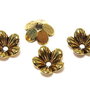 Capacel metalic, auriu antichizat, 10x3 mm