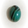 Cabochon agata in nuante de verde si negru aprox 24x18x9 mm