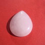 Cabochon picatura mare din cuart roz aprox 40x30x9 mm