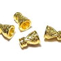 Capacel metalic, auriu, 7.5x10 mm