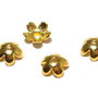 Capacel metalic, auriu, 6.5x2 mm