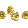 Capacel metalic, auriu, 11x7.5 mm