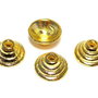 Capacel metalic, auriu, 10x4.5 mm