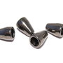 Capacel metalic, gunmetal, 11x8 mm