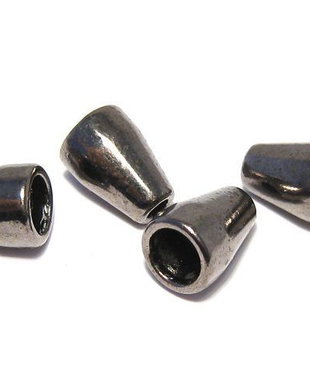 Capacel metalic, gunmetal, 11x8 mm
