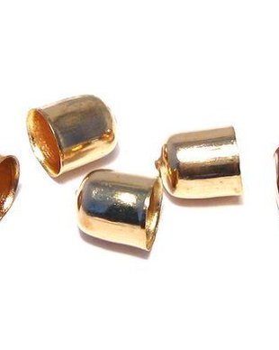 Capacel metalic, auriu, 6x7 mm