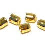 Capacel metalic, auriu, 6x5 mm