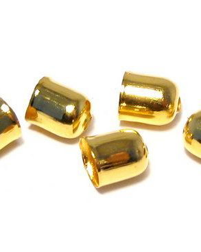 Capacel metalic, auriu, 6x5 mm