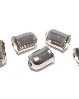 Capacel metalic, platina, 5x4 mm