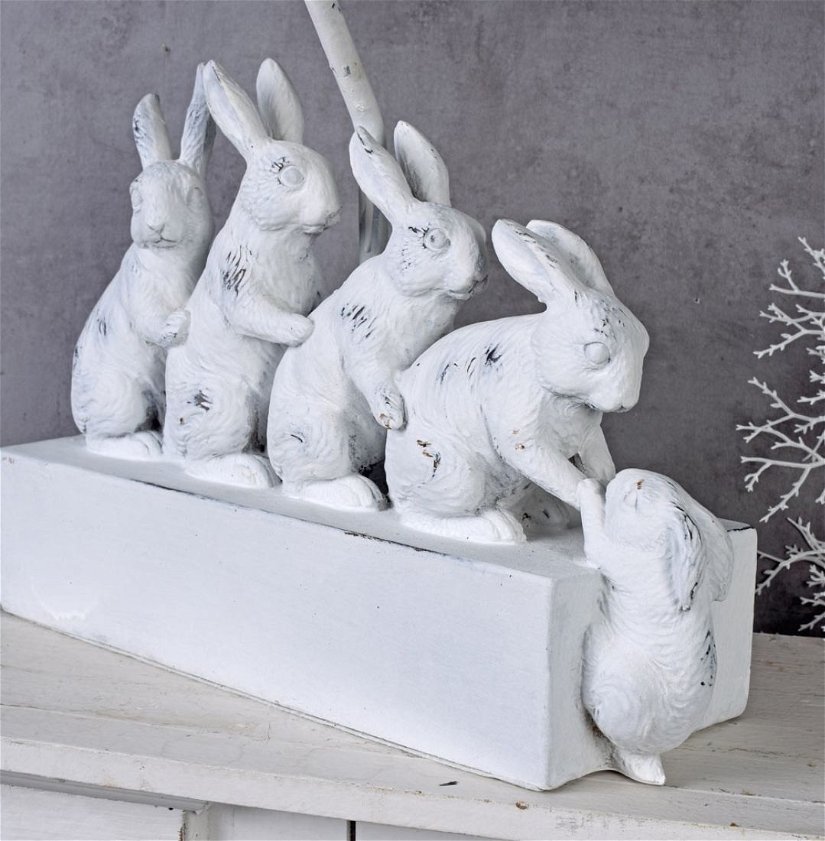 Lampa de masa cu iepuri
