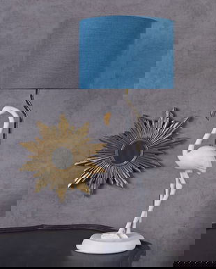 Lampa de masa cu pasare flamingo