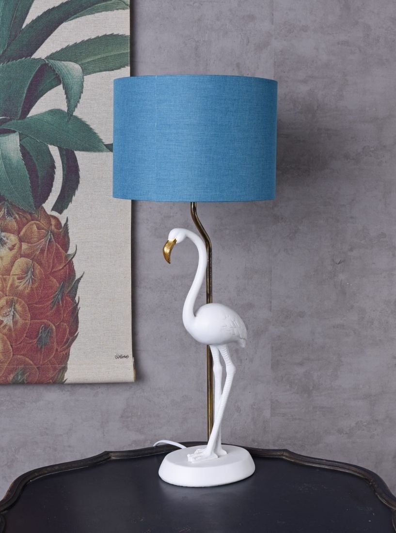 Lampa de masa cu pasare flamingo