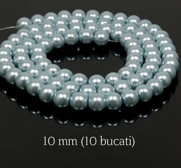 Perle de sticla, 10 mm, 10 buc, PS13