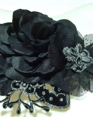Brosa floare textila/Brosa textila